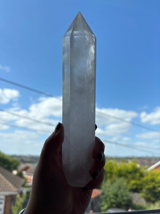 Clear Quartz Tower - 20cm