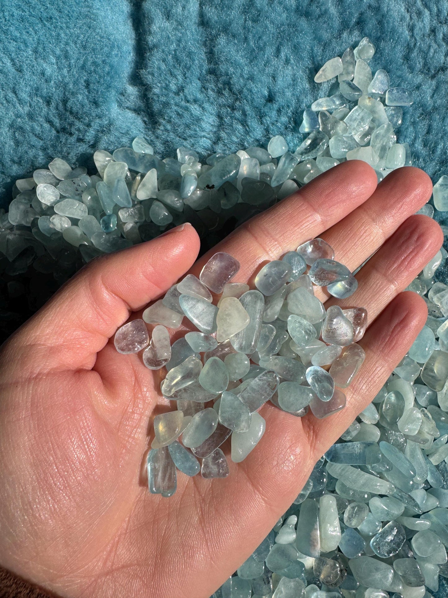 Aquamarine chippings
