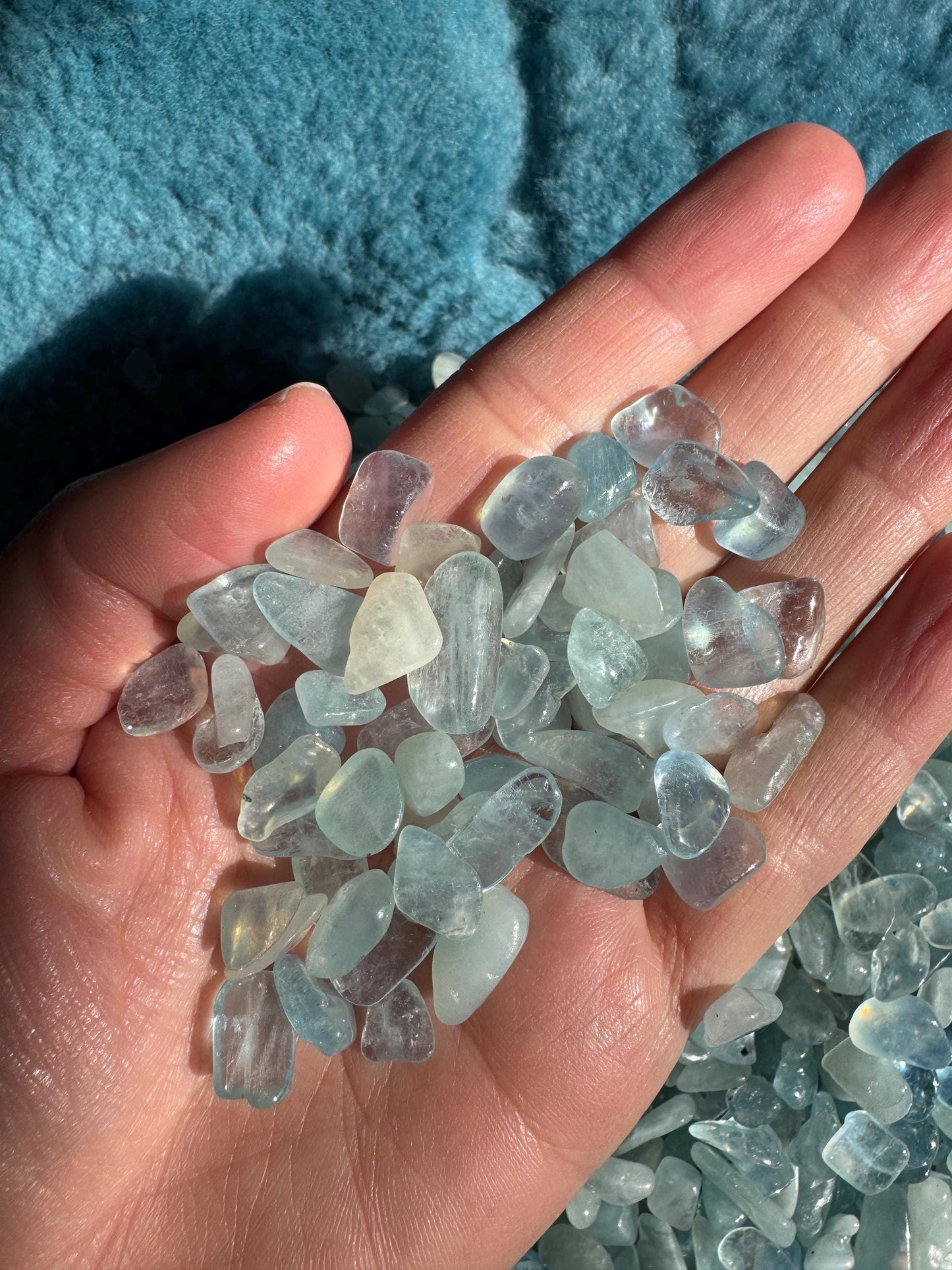 Aquamarine chippings