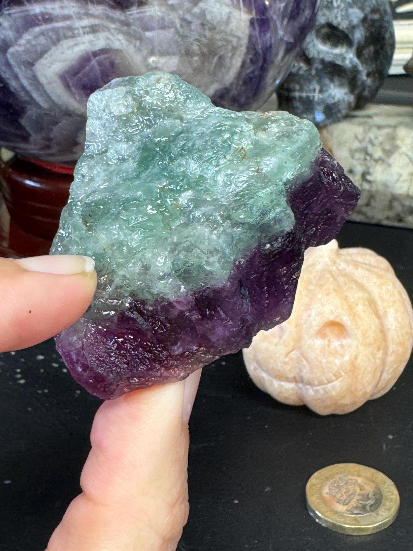 Raw Rainbow Fluorite