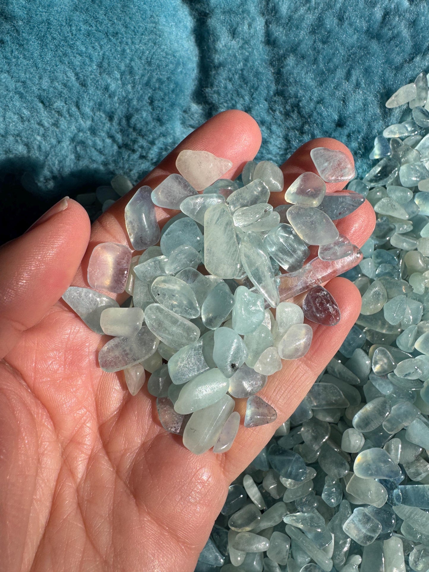 Aquamarine chippings