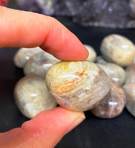 Belomorite Moonstone Tumblestones