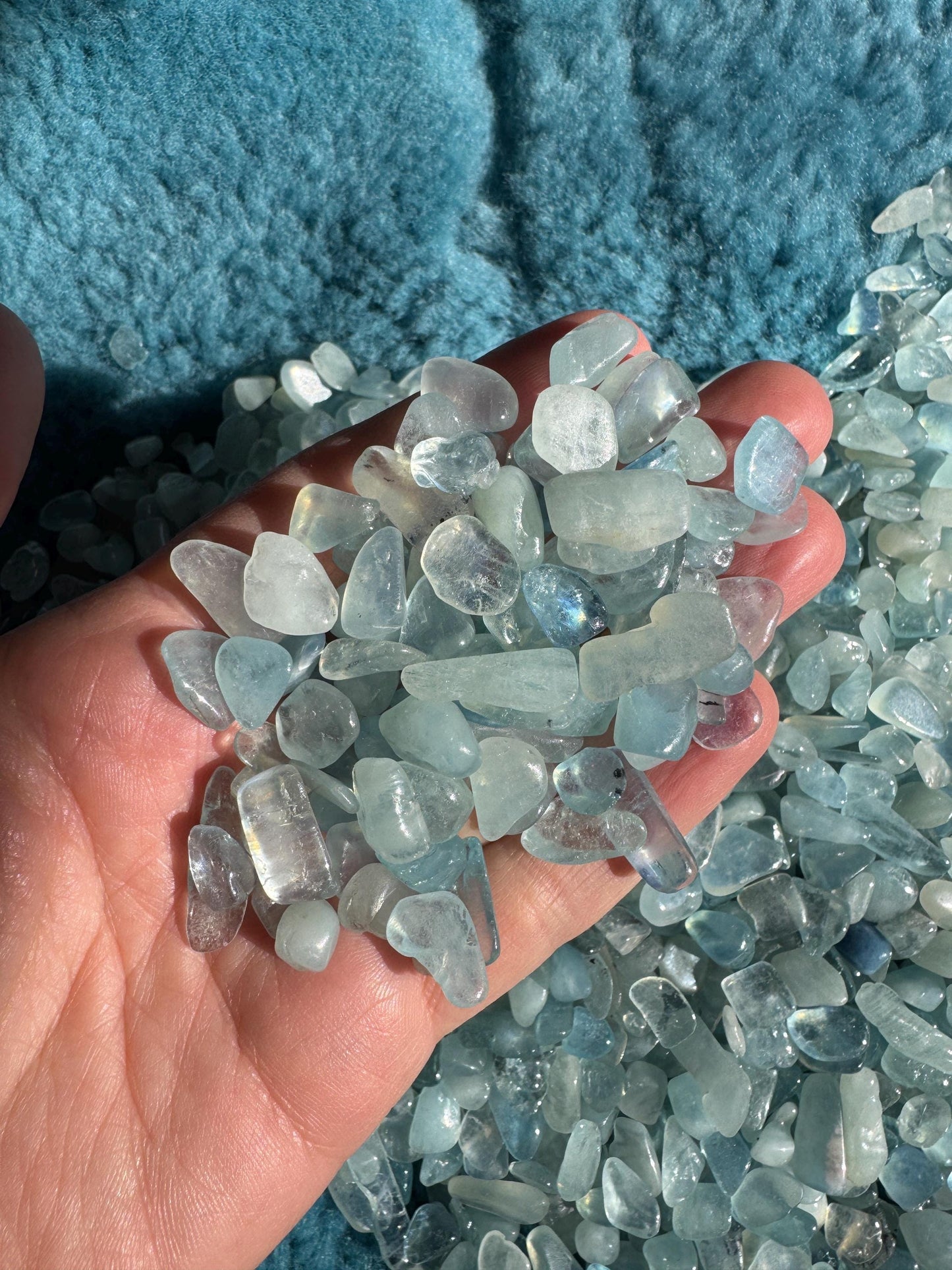 Aquamarine chippings