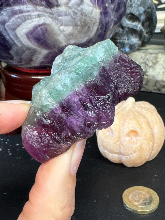 Raw Rainbow Fluorite