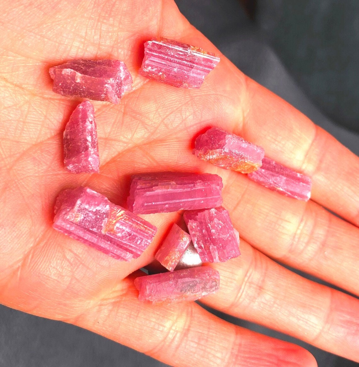 Museum-Grade Watermelon Tourmaline Slab 1098 Carats