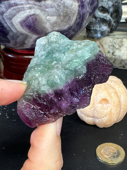 Raw Rainbow Fluorite