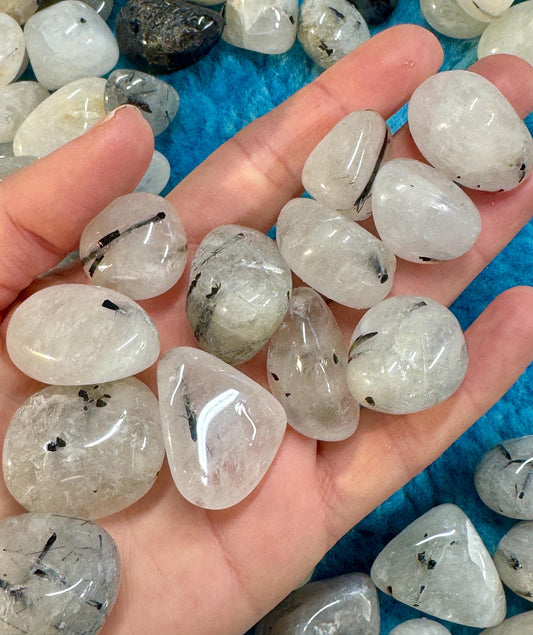 Tourmalinated Quartz Tumblestones