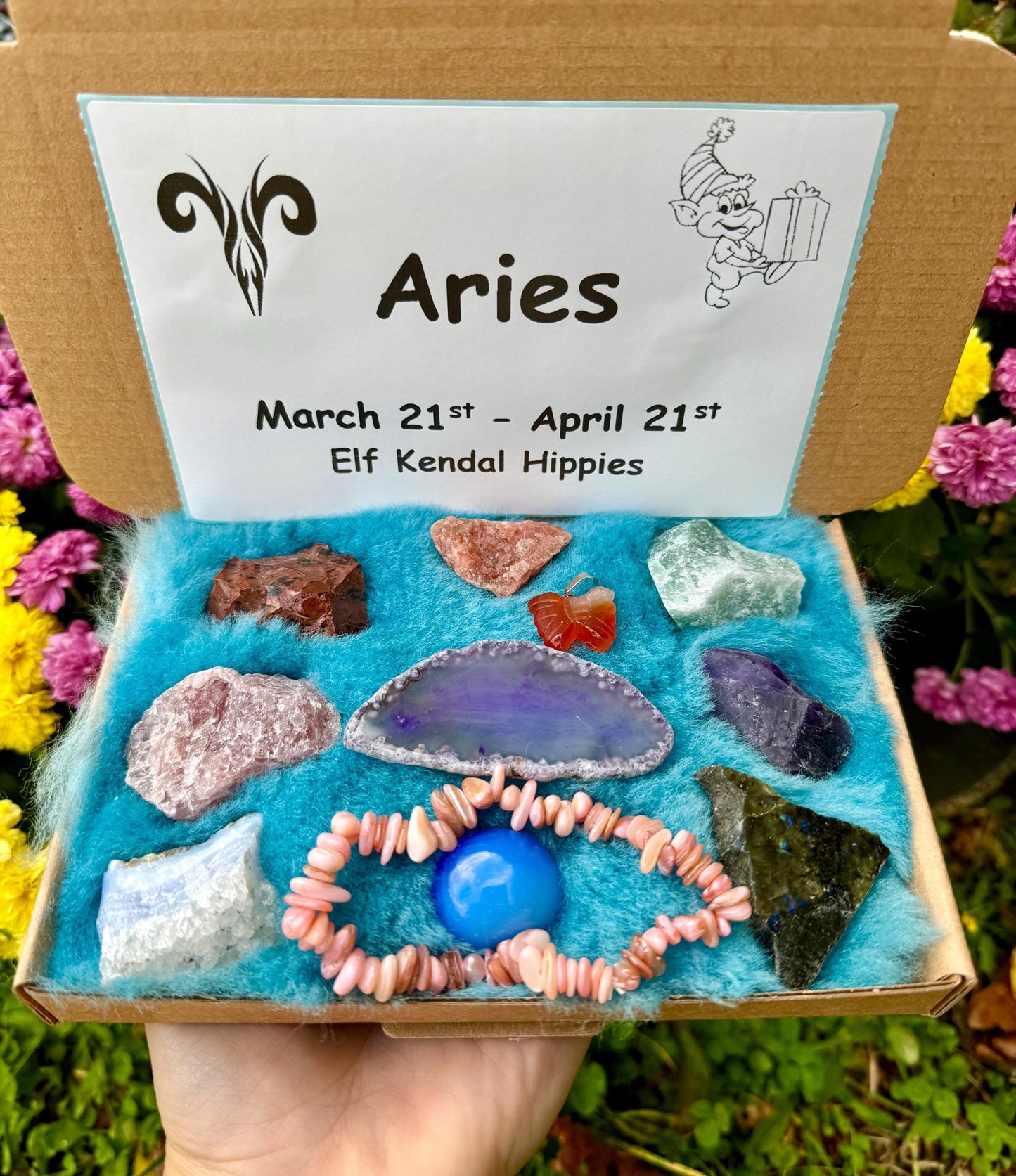 Star sign crystal gift box