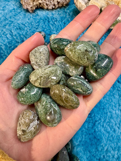Moss agate Tumblestones