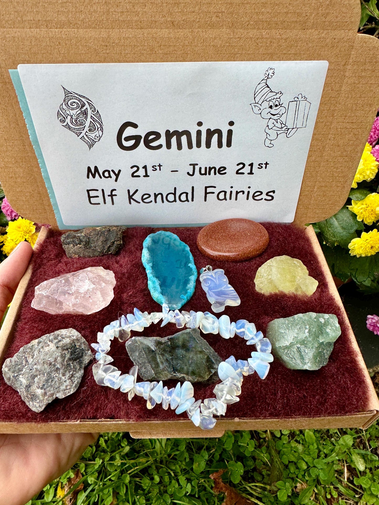 Star sign crystal gift box