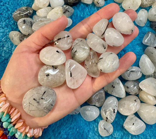 Tourmalinated Quartz Tumblestones
