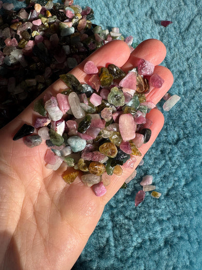 Watermelon tourmaline chippings