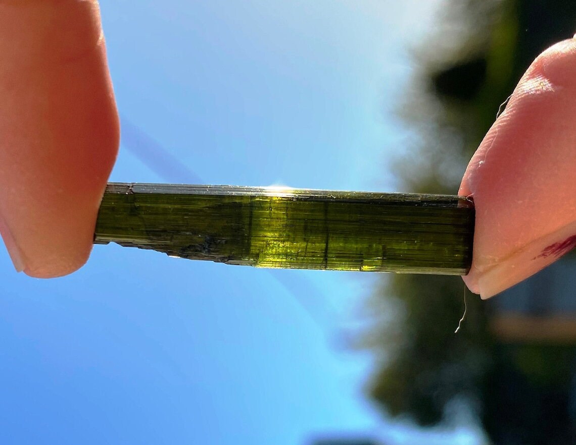 Museum-Grade Watermelon Tourmaline Slab 1098 Carats