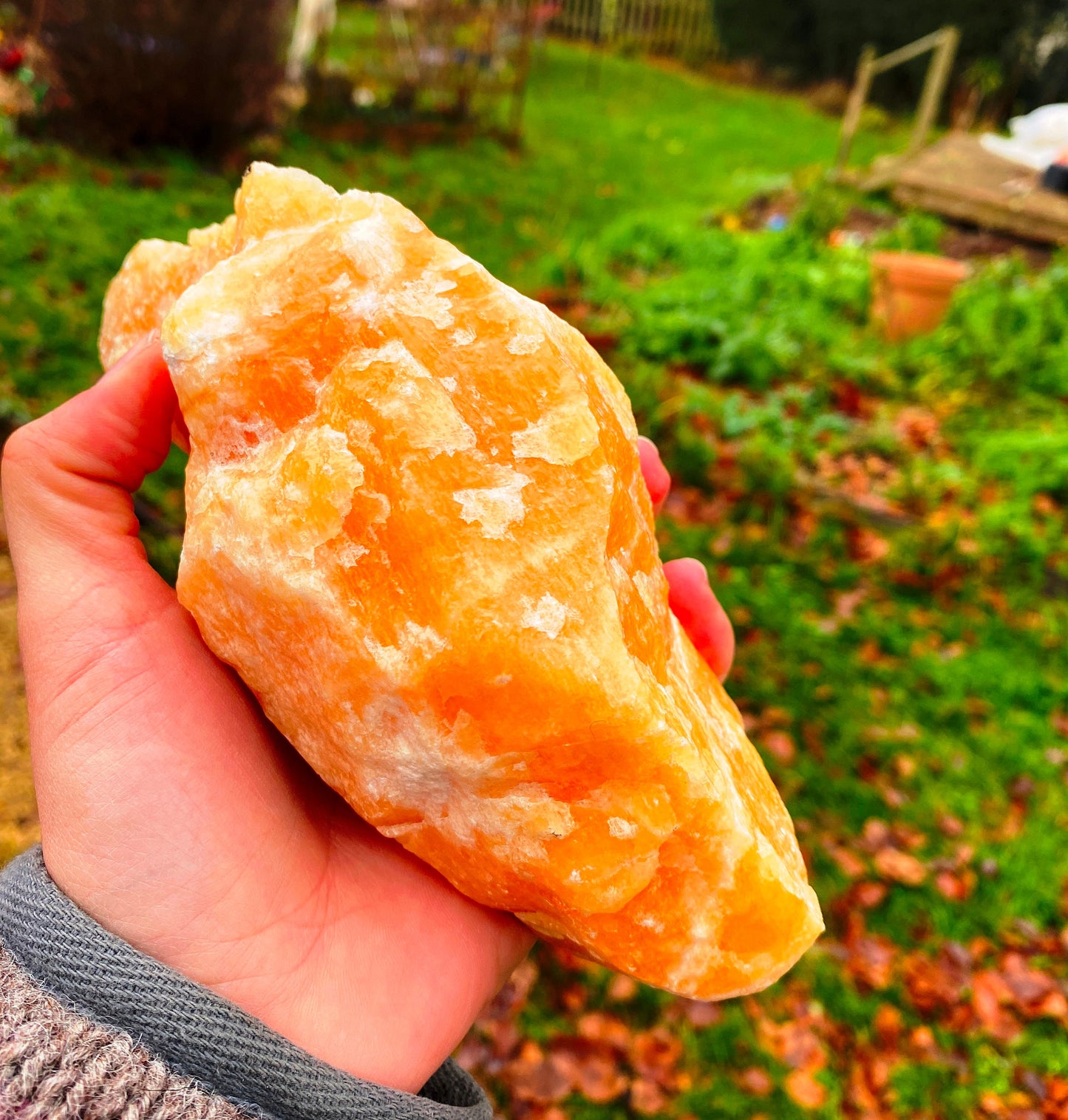 Raw Orange Calcite