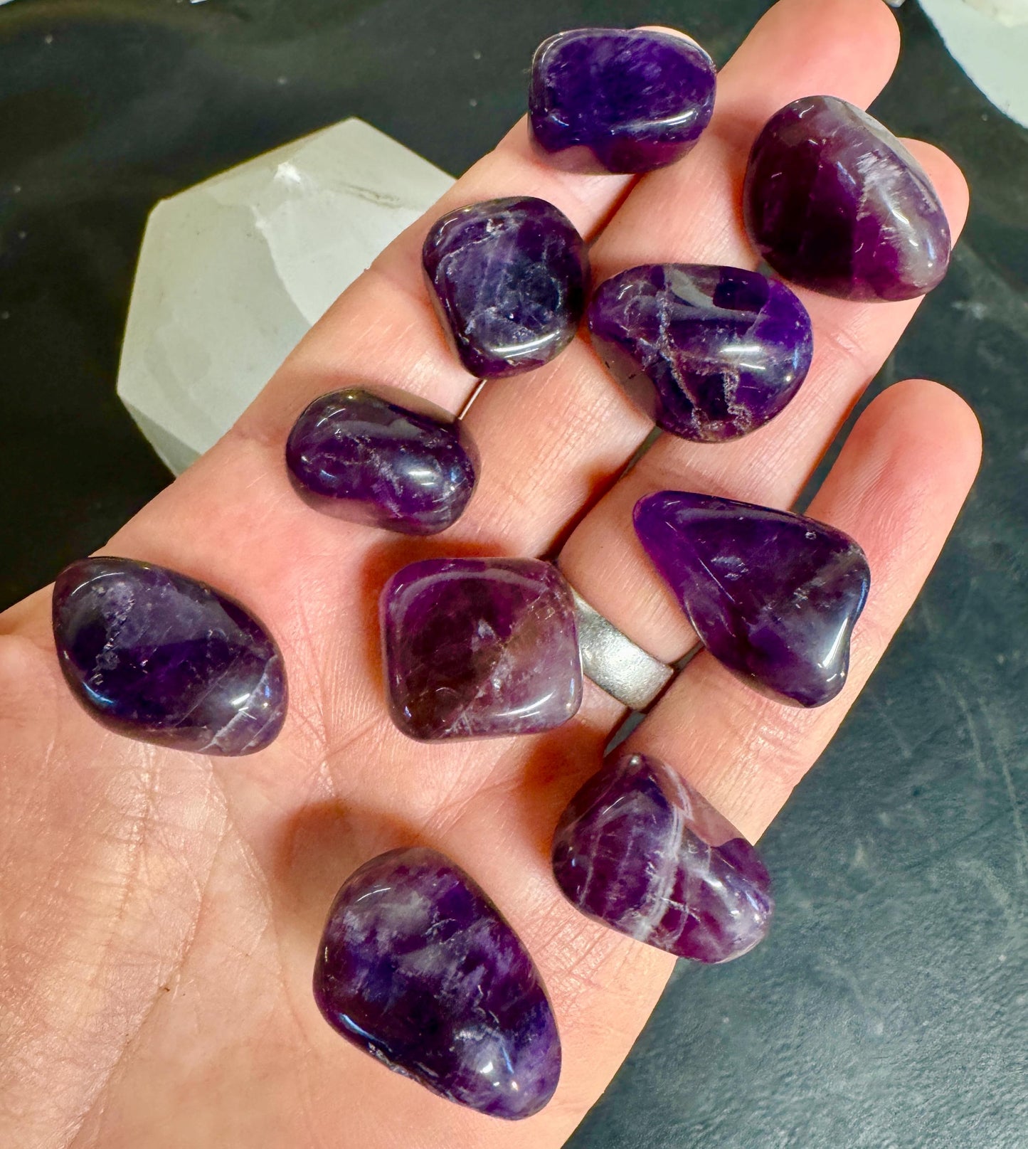 Deep Amethyst Tumblestones