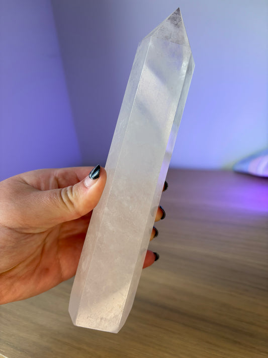 Clear Quartz Tower - 20cm