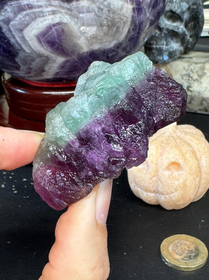 Raw Rainbow Fluorite