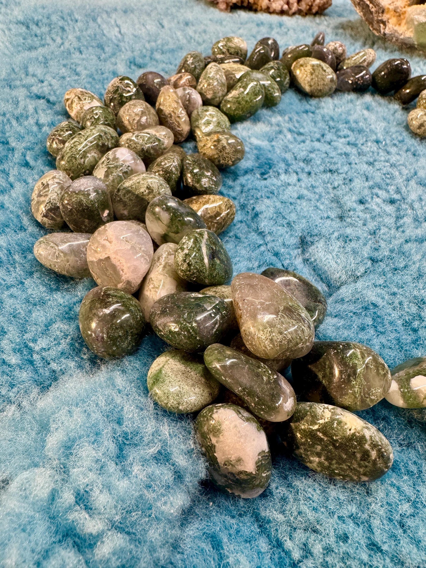 Moss agate Tumblestones