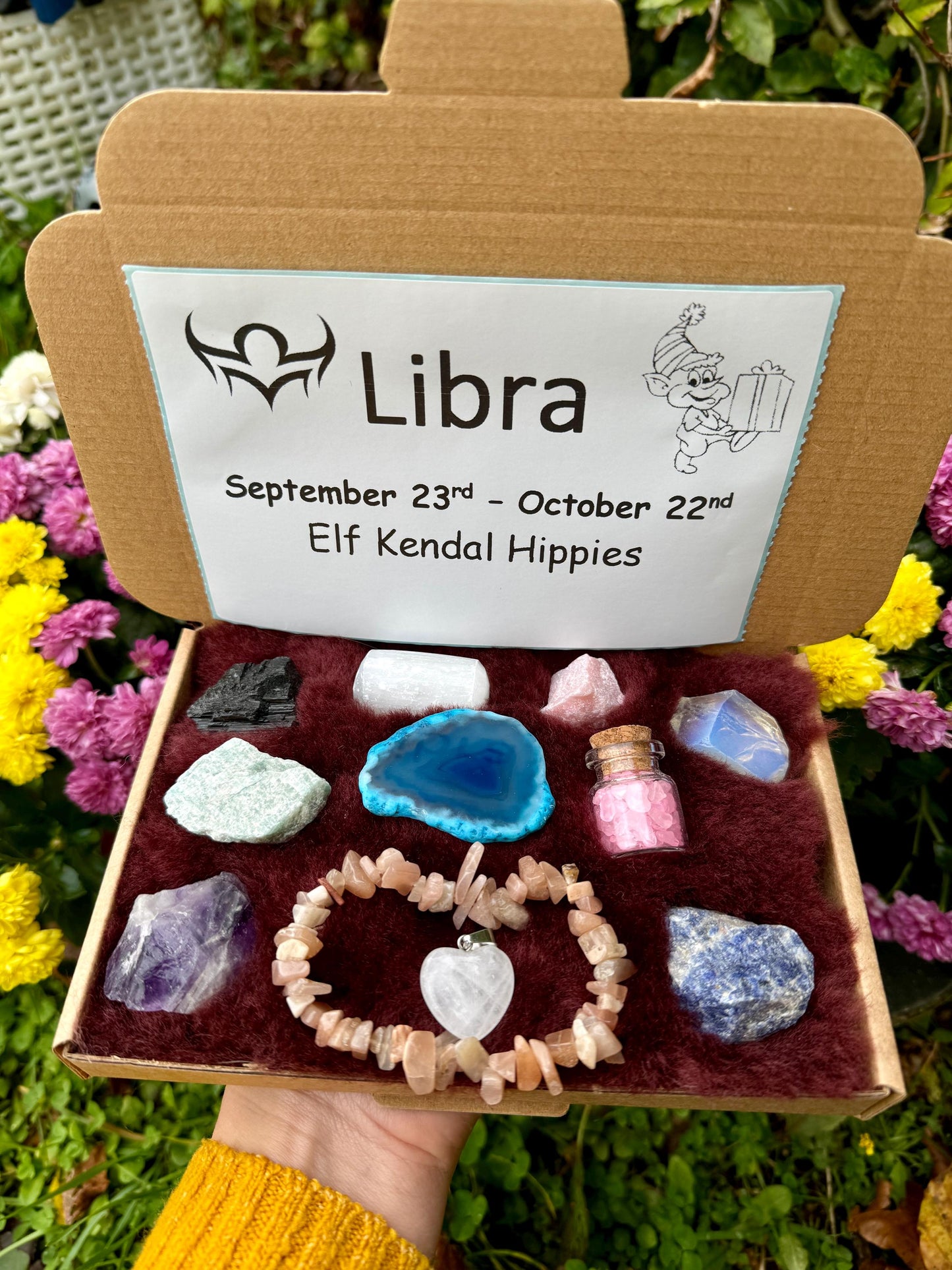 Star sign crystal gift box