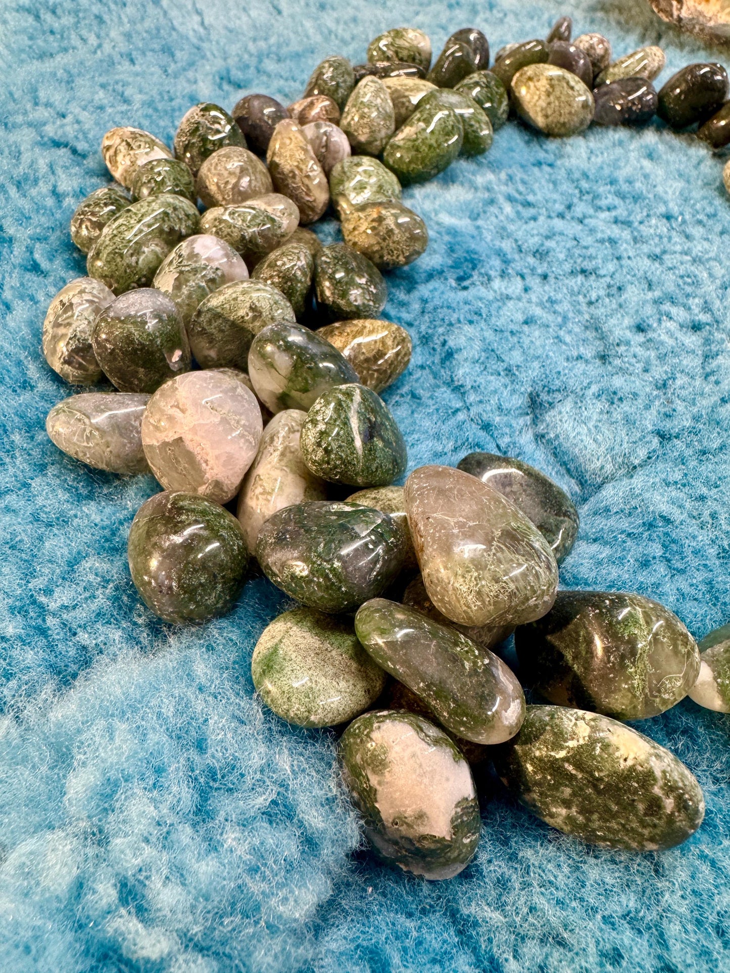 Moss agate Tumblestones