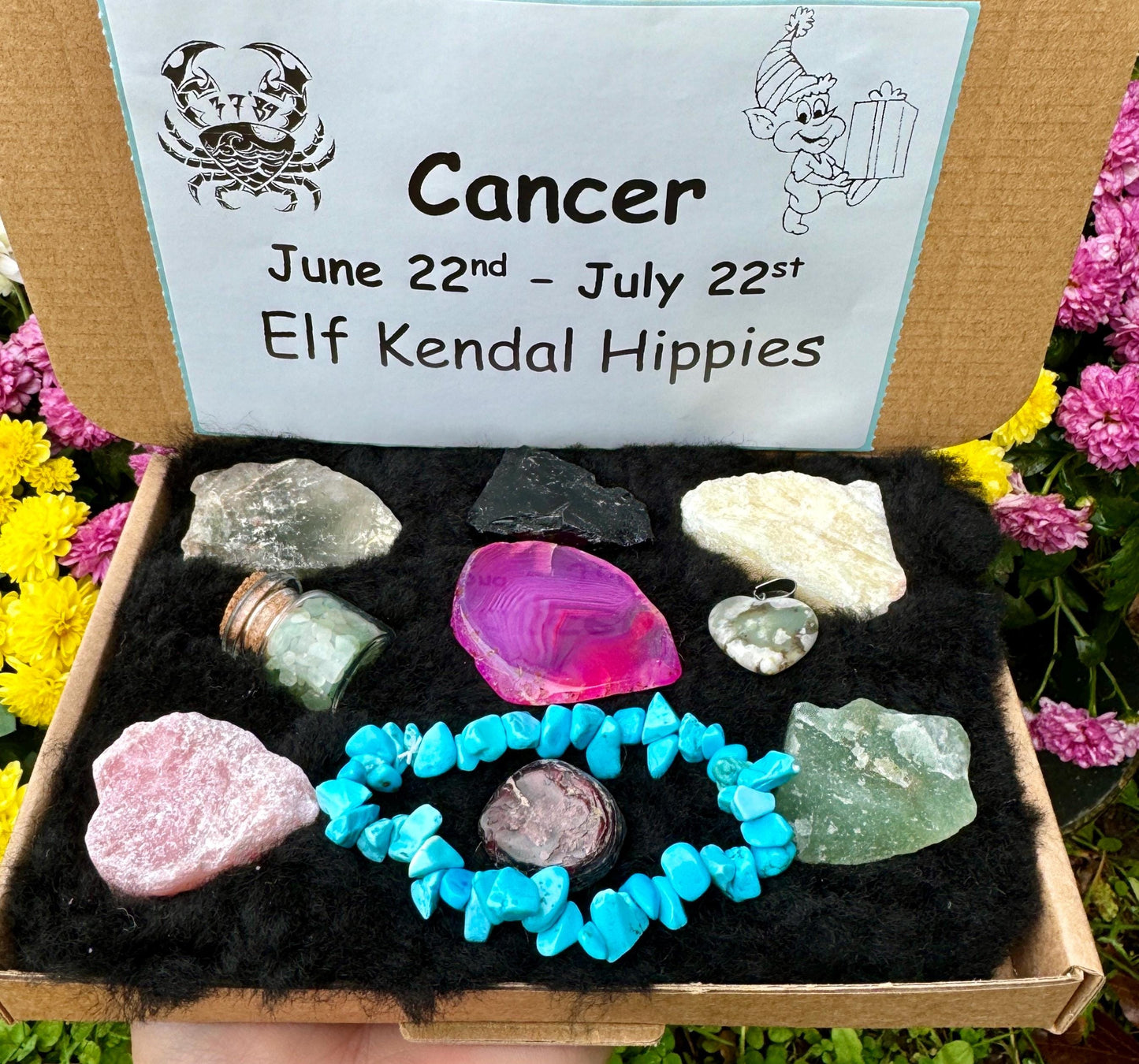 Star sign crystal gift box
