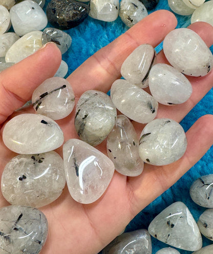 Tourmalinated Quartz Tumblestones